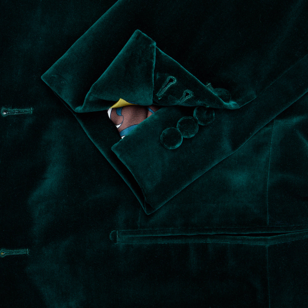 ジャケット Mm Studio Bottle Green Stretch Velvet Blazer Velvet Blazer – Elie Tahari